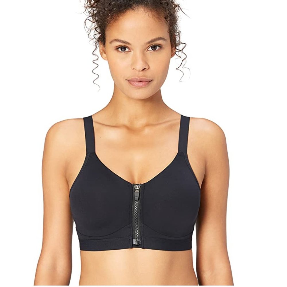 Core 10 Women's Support Scoop Back Front-Zip Bra.